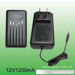 厂家直销插墙式12V1A监控电源适配器，12W开关电源与12V500mA POS机电源解决方案